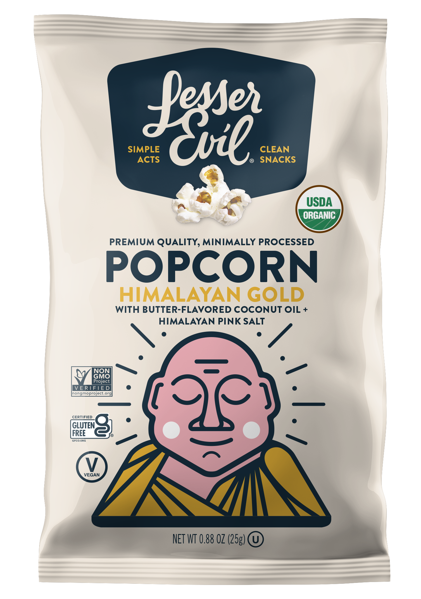 Organic Popcorn, Himalayan Gold .88 oz