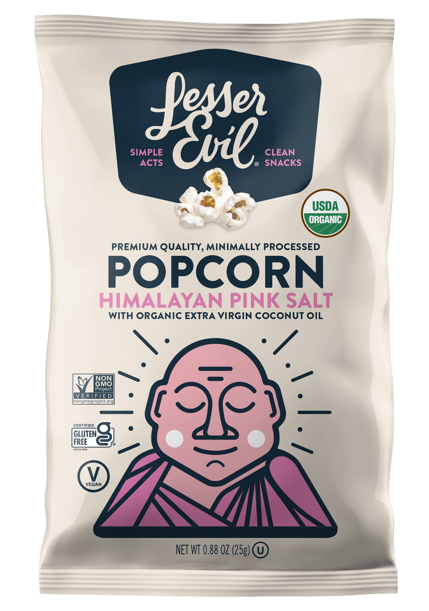 Organic Popcorn, Himalayan Pink .88 oz