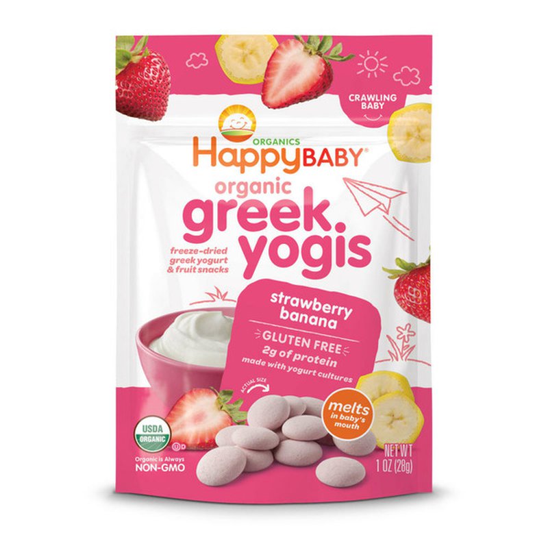 Freeze-Dried Greek Yogurt Strawberry Banana Snack (1oz) – Snack-A